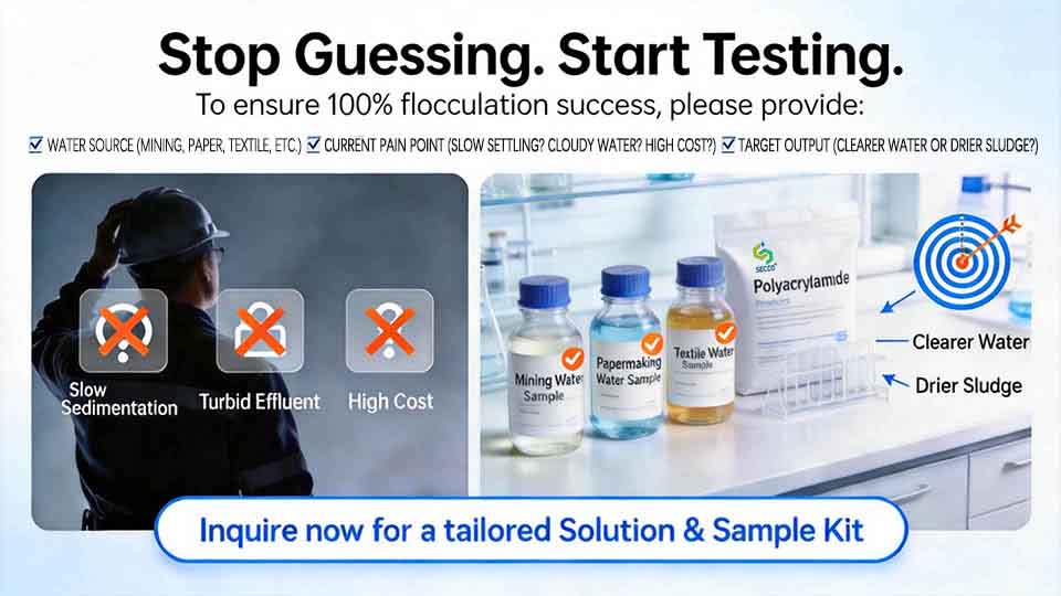 Itigil ang Hulaan, Simulan ang Pagsusulit - Polyacrylamide Itigil ang bawat Cent ng Cost ng Flocculation sa Malinaw na Returns